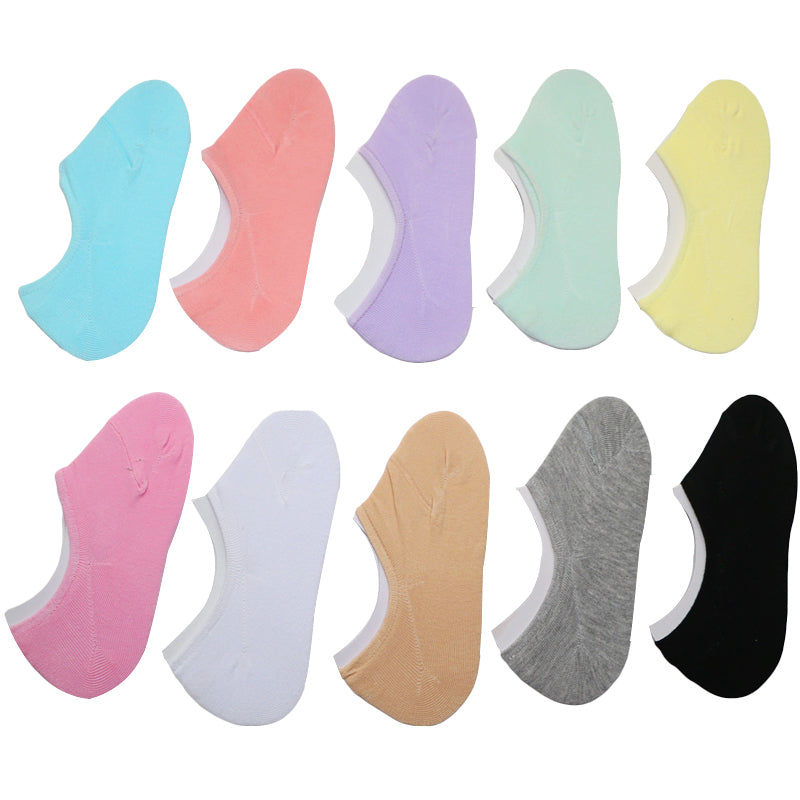 3Pair Low Cut Invisible Socks For Women Slippers Women's Boat Socks Short Thin Meias Female Anti-skid Summer Cute Socks Slipper