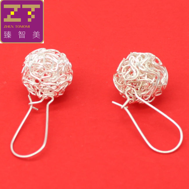 Er166 Hot Fashion Drop Earrings Bijoux Statement Earrings Yinsi Hollow Silver Color Earrings Dangling Earrings Women Jewelry