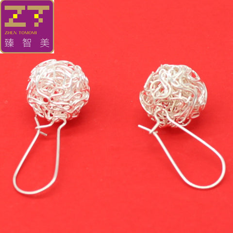 Er166 Hot Fashion Drop Earrings Bijoux Statement Earrings Yinsi Hollow Silver Color Earrings Dangling Earrings Women Jewelry