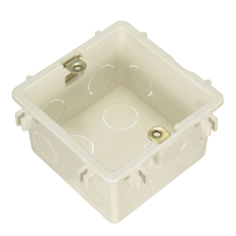 86/118 Cassette Universal White Wall Mounting Box for Wall Switch and Plastic Enclosure Socket Back Box outlet