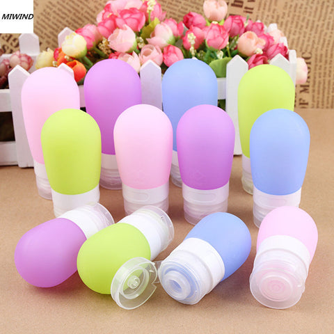 Fashion Candy Color Silicone Travel Bottles Cosmetic Shampoo Lotion Container CN