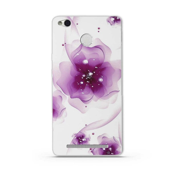 for Redmi 3x Phone Case Cover for Xiaomi Redmi 3 S 3s 3 X Soft TPU Silicon Flower Mobile Phone Bags For Redmi 3s 3 Pro Bags