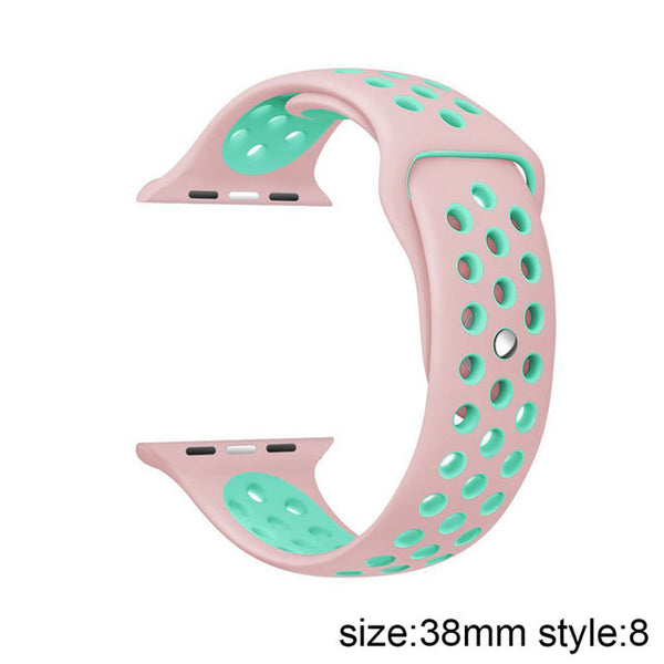 New Arrival Colorful Silicone S t r a p Series1 2 Rubber Sport Bracelet Wrist B a n d Men Women Clock P