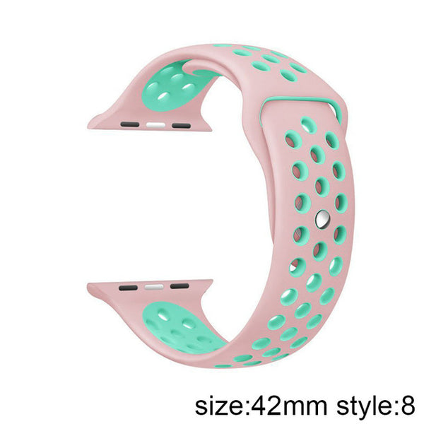 New Arrival Colorful Silicone S t r a p Series1 2 Rubber Sport Bracelet Wrist B a n d Men Women Clock P