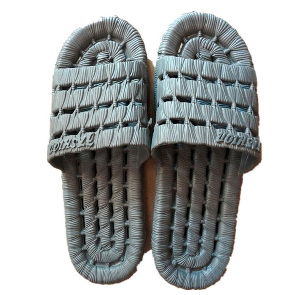 Waikol Hot Beach Shoes Casual Men Sandals Slippers Summer Outdoor Flip Flops Flats Non-slip Bathroom Home Massage Slippers