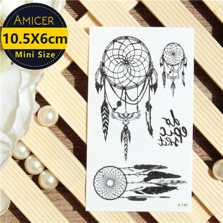 3d dream catcher  Waterproof Temporary Tattoos dreamcatcher flash Tattoo stickers body art for women transferable fake tattoo