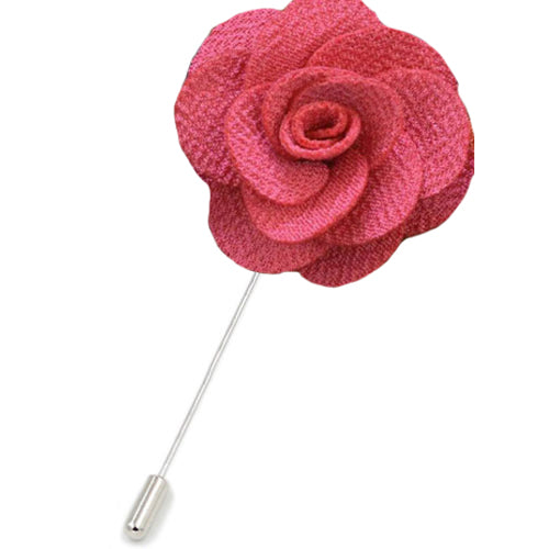 Brooch Flower Lapel Pin 18 Colors Women Men Fabric Rose Brooches Dress Accessories Wedding Party Formal Tuxedo Lapel Flower