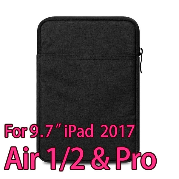 Shockproof Tablet Sleeve Pouch Case for iPad mini 2 3 4 iPad Air 1/2  Pro 9.7 inch Cover thick AKR 2017 New Free Shipping Gift