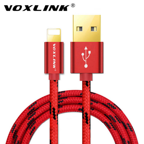 VOXLINK Lightning to USB Cable Fast Charger Adapter USB Cable For iphone 7 6 6s plus iphone 5s ipad mini Mobile Phone Cables