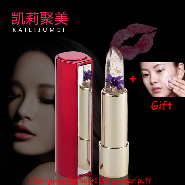 Kailijumei Magic Lip Gloss Stick Color Temperature Change Moisturizer Bright Surplus Lipstick Lips Care Makeup Comstics