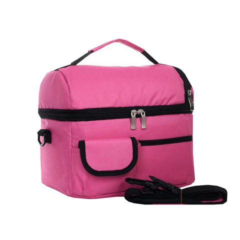 2 Layers Insulated Cooler Bag Thermal Lunch Box Picnic Food Storage Tote Bag Wholesale Bulk Lot Accessories Supply Product