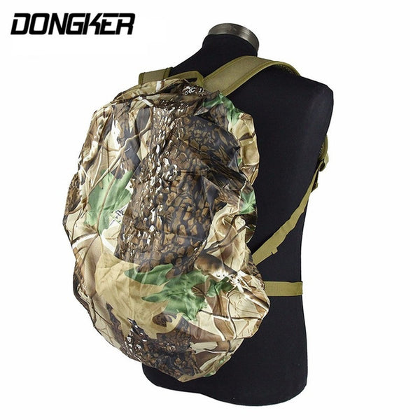 Nylon Waterproof Backpack Bag Dust Rain Cover Camo For Camping Hiking Cycling Luggage Pouch Cover Case Travel Tool 6 Colors Camo