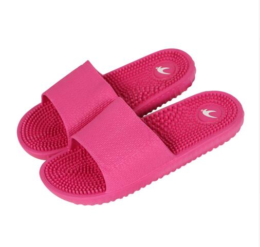 COOLSA Women's Fashion Candy Color Indoor Massage Slippers Lightweight Solid EVA Home Non-slip Massage Slippers Chinelo Feminino