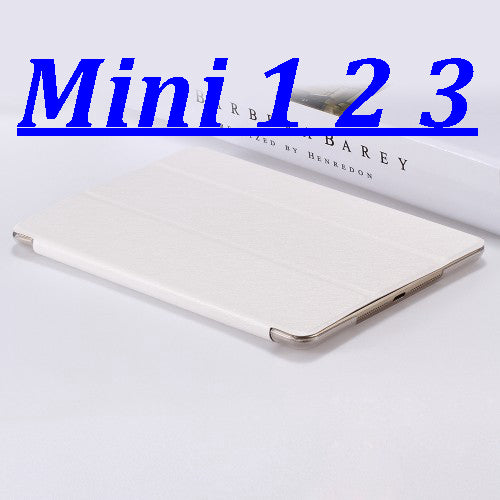FLOVEME Luxury Leather Case For iPad Mini 1 2 3 4 Case Slim Clear Transparent Smart Back Cover for iPad Mini 1 2 3 4 Protector