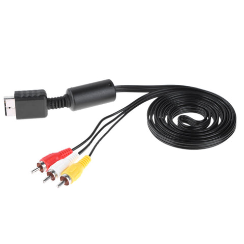 Wholesale 1pcs NEW 6FT 1.8M Audio Video AV Cable to RCA For SONY For PS2 For PS3 For PlayStation SYSTEM