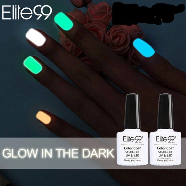 Elite99 1pcs Candy Nail Art Varnish Nail Lacquer Neon Nail Lacquer, Luminous Fluorescent Nail Polish Glow in the Dark