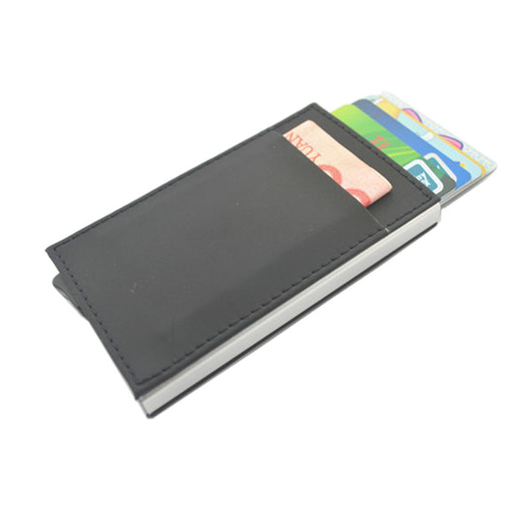 New porte carte PU thin Top Brand Business ID Credit Card Holder Wallets Pocket Case Bank Credit Card Package Case Card Box