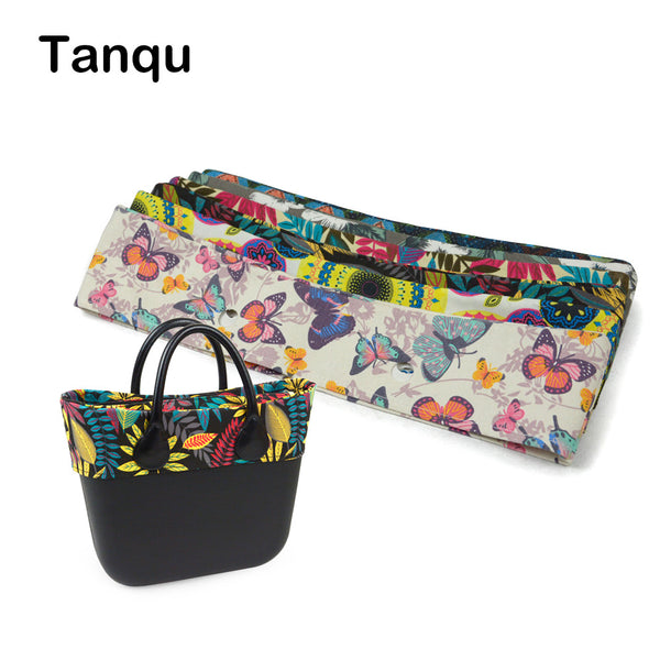 TANQU New summer Classic Mini Floral Fabric Trim cotton fabric Thin Decoration for Obag Handbag O Bag Body for summer autumn
