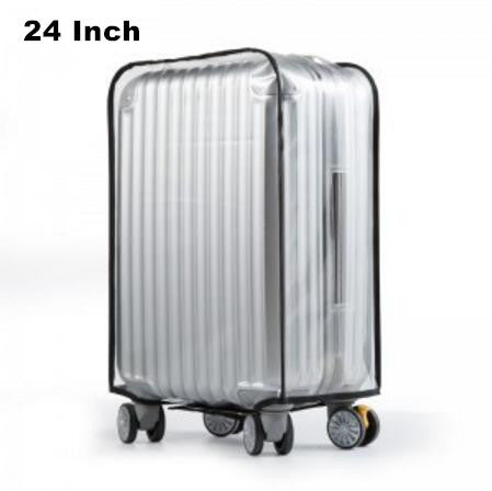 20 inch to 30 inch Suitcase 0.6mm thicker waterproof PVC transparent dust ALL cover with velcro opening luggage protection bag