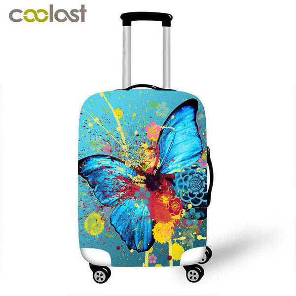 Beautiful butterfly suitcase trolley case protective cover s/m/L 3 size for 18-28 inch travel cases fashion suitcase covers