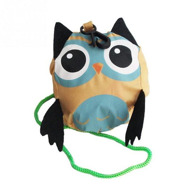 Cute Animal Owl Shape Folding Shopping Bag Eco Friendly Ladies Gift Foldable Reusable Tote Bag Portable Travel Shoulder Bag