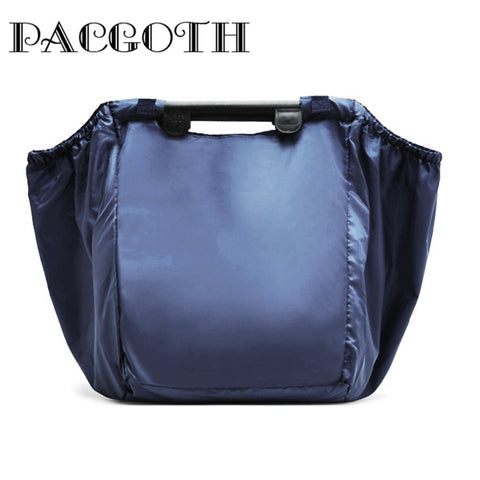PACGOTH Reusable Grab Bag Shopping Grocery Bag Foldable Tote Supermarket Large Capacity Trolley Storage Bag,58cm X 40cm,1 PC