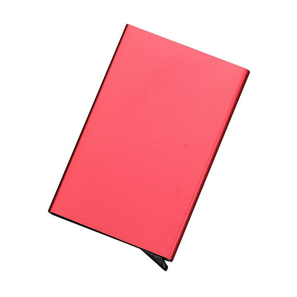 Slim Thin Business Card Case PU & Alloy Bank Credit Card Package credit card holder Card Box carteira feminino masculina