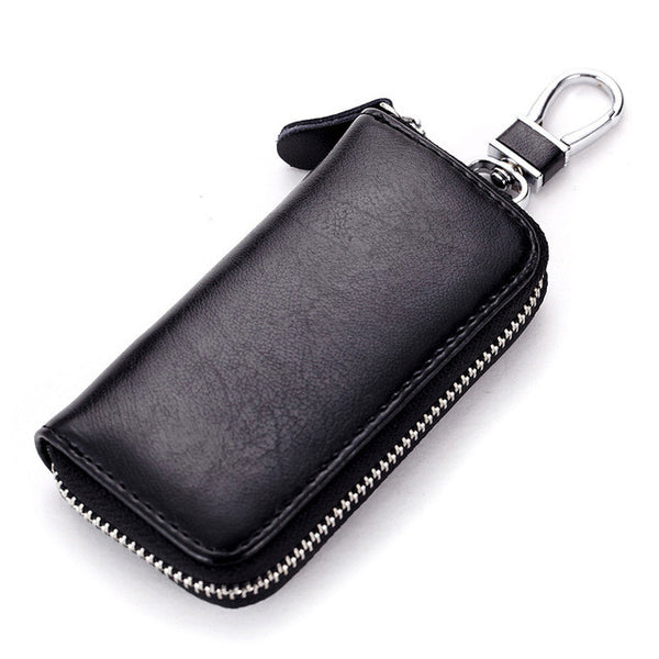 Zipper Keys Housekeeper Genuine Leather Housekeeper Key Organizer Keychain Car Key Holder Wallet Keysmart Bag Pouch Keys Case