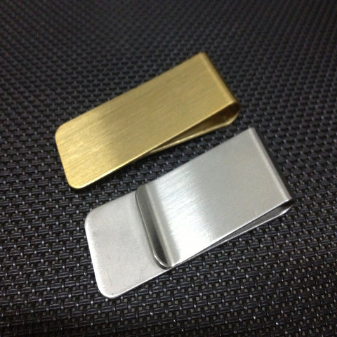 High Quality Stainless Steel Metal Money Clip Fashion Simple Gold Silver Dollar Cash Clamp Holder Wallet for Men