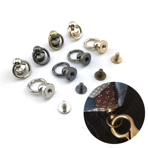 Handmade DIY Bag Parts & Accessories Luggage bag buckle Tongs Snap hook Ring with screws 12set/lot silver,Gun black,bronze,gold