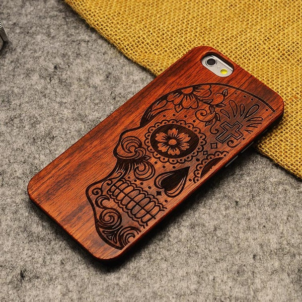 Natural U&I Brand New Wood Phone Case For iPhone 5 5S 6 6S 6Plus 7 7Plus Cover Wooden High Quality Shockproof Protector Coque