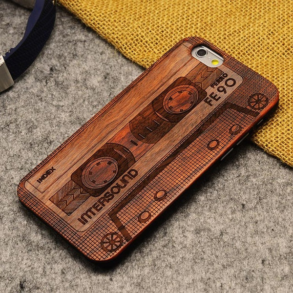 Natural U&I Brand New Wood Phone Case For iPhone 5 5S 6 6S 6Plus 7 7Plus Cover Wooden High Quality Shockproof Protector Coque