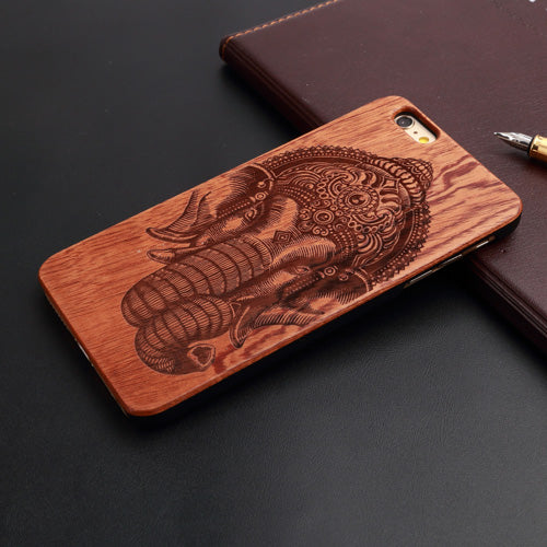 Natural U&I Brand New Wood Phone Case For iPhone 5 5S 6 6S 6Plus 7 7Plus Cover Wooden High Quality Shockproof Protector Coque