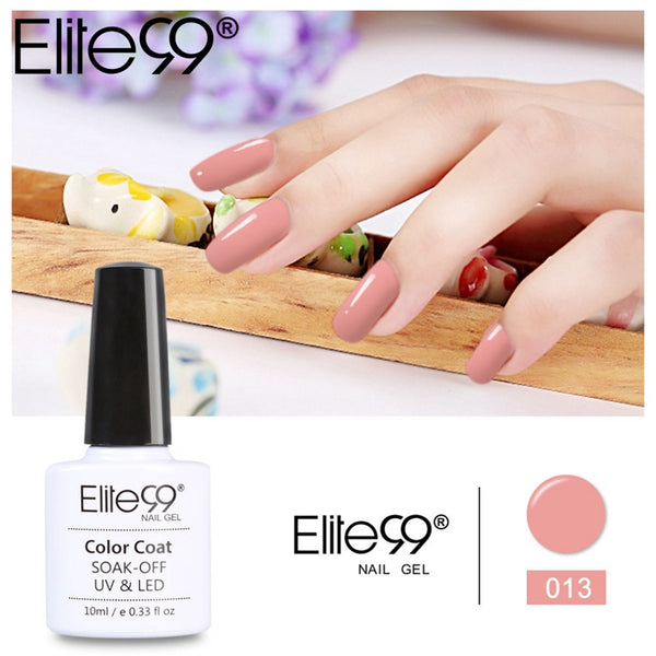 Elite99 UV Nails Pure Nude Series Gel Polish 10ml Base Coat Top Gel UV Polish Gel Lacquer Hot Sale 24 Colors Pick 1