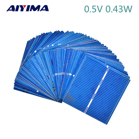 50Pcs Solar Panel China Painel Solar For DIY  Solar Cells Polycrystalline Photovoltaic Panel DIY Solar Battery Charger