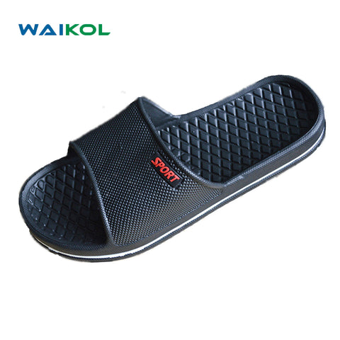 Waikol Mens Shoes Bathroom Skidproof Flat Sandals Summer Home Slippers Casual Indoor Shoes Beach Sandals