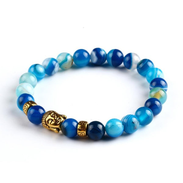 17KM Lava Stone Onyx Bead Buddha Bracelet Buddha Stone Black Yoga bracelets For Men Women Mujer Pulseras Fashion Jewelry