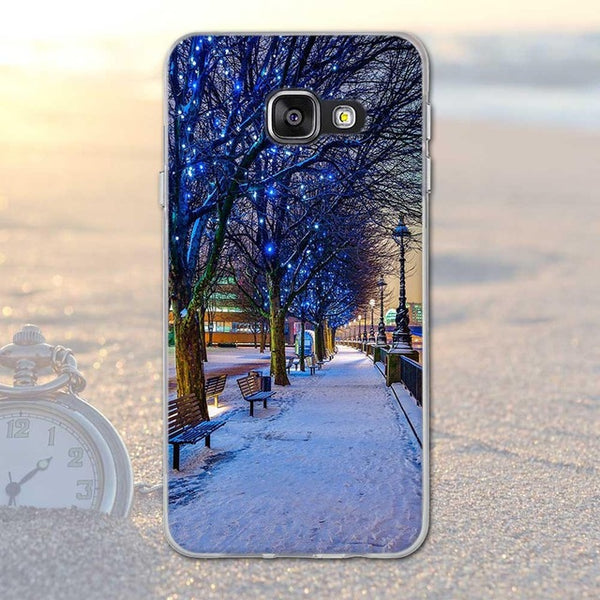 For Samsung Galaxy A3 2016 A310 A310F Animal Scenery City Pattern Rubber TPU Soft Phone Cover Case For Samsung A3 2016 Fundas