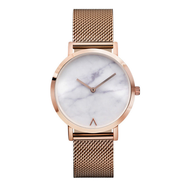 Eutour rose gold ultra thin bracelet watches women's fashion watch 2017 Hot ladies Marble Watch women Clock quartz Wristwatches