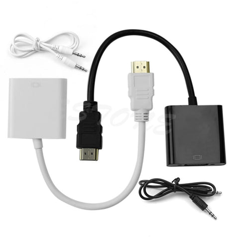 HDMI Male to VGA With Audio HD Video Cable Converter Adapter high-speed HDMI High-Definition Video Signal 1080P for PC