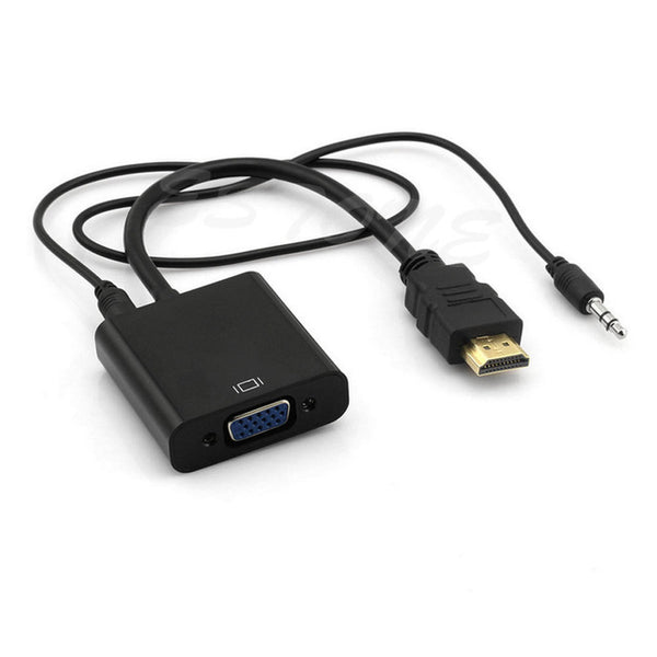 HDMI Male to VGA With Audio HD Video Cable Converter Adapter high-speed HDMI High-Definition Video Signal 1080P for PC