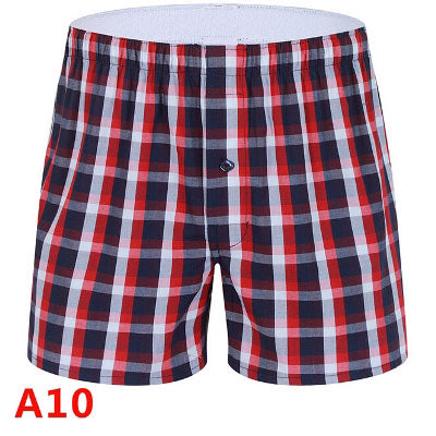 TOIVOTUKSIA Plaid Men Boxer Shorts Mens Underwear Trunks Cotton Cuecas Underwear boxers for male Woven Homme Boxer Arrow Panties