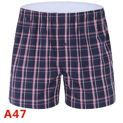 TOIVOTUKSIA Plaid Men Boxer Shorts Mens Underwear Trunks Cotton Cuecas Underwear boxers for male Woven Homme Boxer Arrow Panties