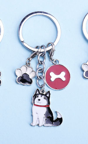 Metal PET Key Chain welsh Corgi Dogs Key Ring Bag charm Wholesale Lovely Keychain Car Keyring gift Women Jewelry Drop shipping