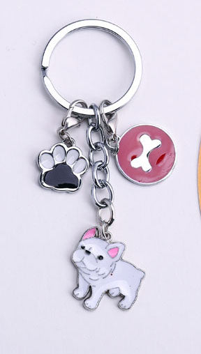 Metal PET Key Chain welsh Corgi Dogs Key Ring Bag charm Wholesale Lovely Keychain Car Keyring gift Women Jewelry Drop shipping