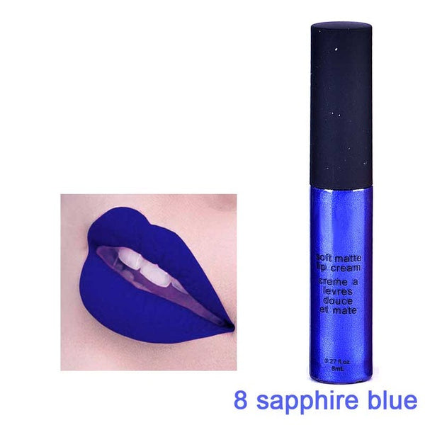 Maquiagem Brand Soft Matte Lip Cream Lip Gloss 12 Colors Red Velvet Waterproof Liquid Lipstick Lipgloss Matte Lips Makeup