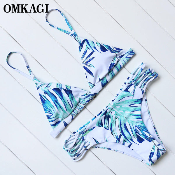 OMKAGI Bikini Swimsuit Swimwear Women Biquinis Maillot De Bain Femme Bikini Set Bathing Suit Beachwear Swim Suit Swim Wear 2017