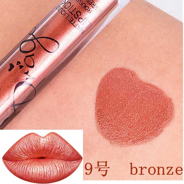 Brand Batom Nude Lipstick Tint for Lips Cosmetics Longwear Not Fade Magic Lip Gloss Matte Metallic Liquid Lipstick Tinte Labbra