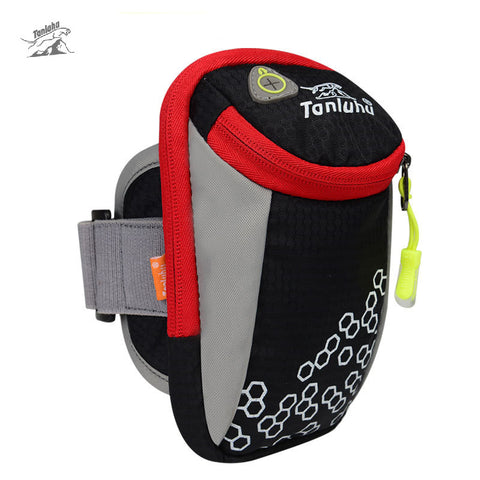 Tanluhu 6in Outdoor Sport Running Arm Bag Wrist Pouch Exercise Jogging GYM Adjustable Waterproof Phone Arm Bag for iPhone 7 plus