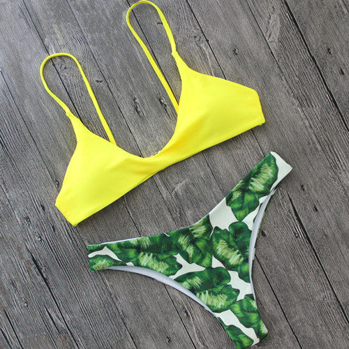 Women's Swimwear Fringed Beach Brazilian Bikini Set Wrinkled Green Elastic Swimsuit Bathing Suit Biquini Maillot De Bain E542